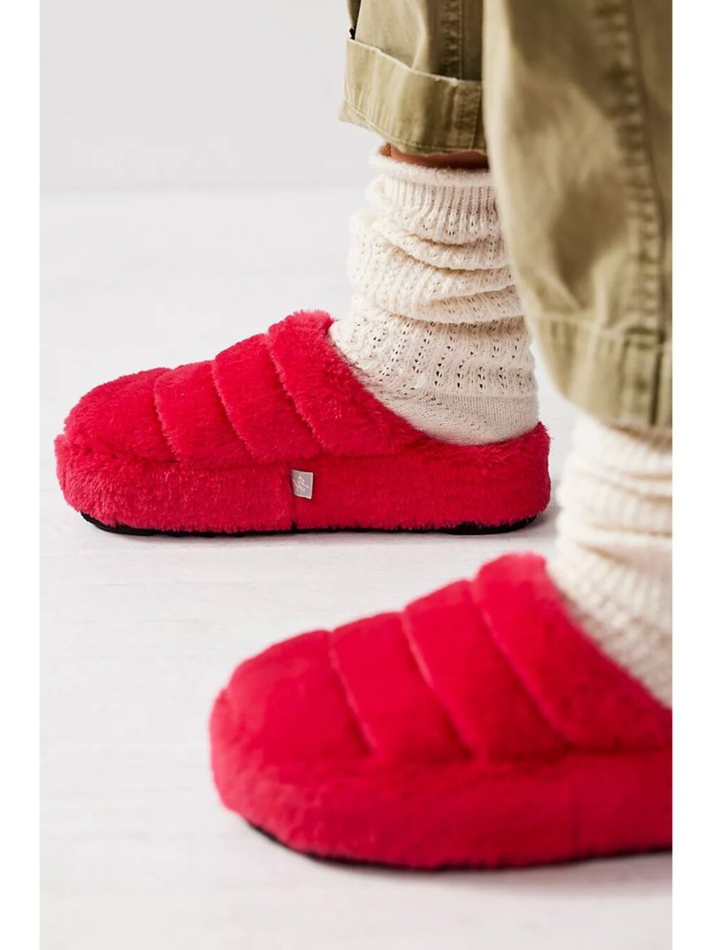 FREE PEOPLE It's A Vibe Platform Slippers / Dragon Fruit